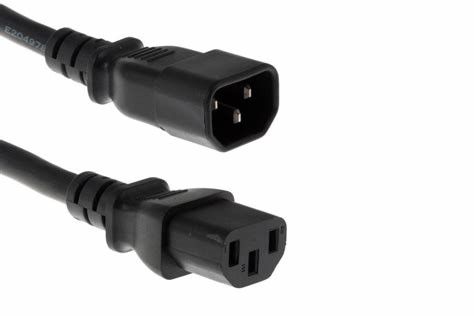 Черный держатель C14 панели IEC к силовому кабелю 1.5mm2 10A 250V Ac C13